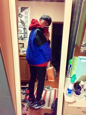 「80s」｜「アイテム（その他）」を使った、おいかずさん（メンズ・169cm）の冬コーディネート