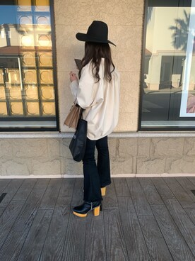 「moussyコーデ」｜じゅんなさん（レディース・158cm）の冬コーディネート