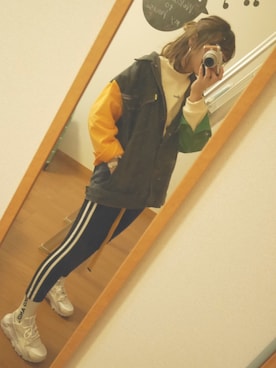 「オルチャンファッション」｜「アイテム（アクセサリー）」を使った、sa___yaさん（レディース・160cm）の春コーディネート