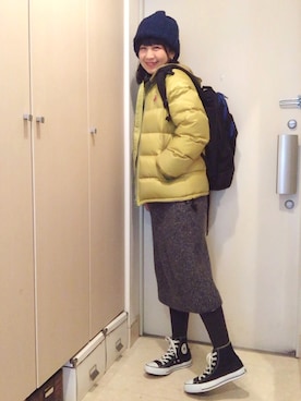 「OZONE ROCKS（オゾンロックス）のアイテム」を使った、ナオさん（レディース・162cm）の冬コーディネート