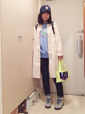 「BAG'n'NOUN」｜「アイテム（その他アウター）」を使った、ナオさん（レディース・162cm）の春コーディネート