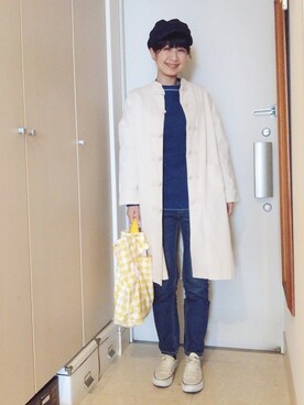 「BAG'n'NOUN」｜「アイテム（その他アウター）」を使った、ナオさん（レディース・162cm）の春コーディネート