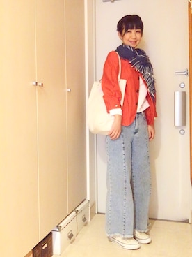 「BAG'n'NOUN」｜「アイテム（その他アウター）」を使った、ナオさん（レディース・162cm）の春コーディネート