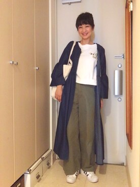 「BAG'n'NOUN」｜「アイテム（シャツワンピース）」を使った、ナオさん（レディース・162cm）の春コーディネート