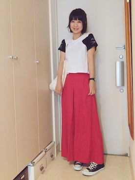 「STUDIOUS（ステュディオス）のアイテム（腕時計）」を使った、ナオさん（レディース・162cm）の夏コーディネート