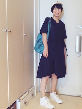 「BAG'n'NOUN」｜「アイテム（ワンピース/ドレス）」を使った、ナオさん（レディース・162cm）の夏コーディネート
