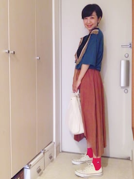 「BAG'n'NOUN」｜「アイテム（チュニック）」を使った、ナオさん（レディース・162cm）の夏コーディネート