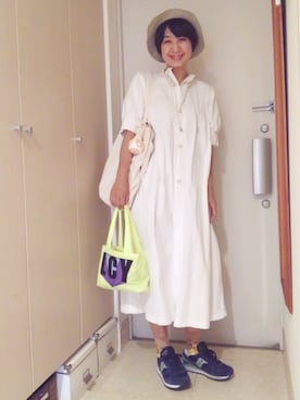 「BAG'n'NOUN」｜「アイテム（ワンピース/ドレス）」を使った、ナオさん（レディース・162cm）の夏コーディネート
