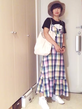 「STUDIOUS（ステュディオス）のアイテム（腕時計）」を使った、ナオさん（レディース・162cm）の夏コーディネート