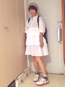 「BAG'n'NOUN」｜「アイテム（シャツワンピース）」を使った、ナオさん（レディース・162cm）の夏コーディネート
