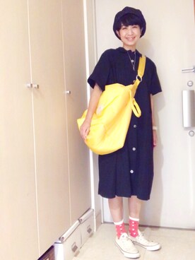 「BAG'n'NOUN」｜「アイテム（ハンチング/ベレー帽）」を使った、ナオさん（レディース・162cm）の夏コーディネート