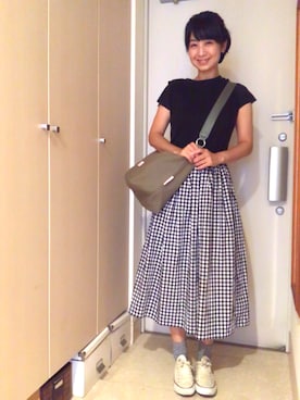 「BAG'n'NOUN」｜「アイテム（ワンピース/ドレス）」を使った、ナオさん（レディース・162cm）の秋コーディネート