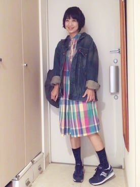 「BAG'n'NOUN」｜「アイテム（ワンピース/ドレス）」を使った、ナオさん（レディース・162cm）の秋コーディネート