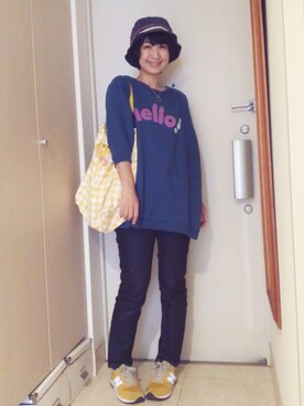 「BAG'n'NOUN」｜「アイテム（アクセサリー）」を使った、ナオさん（レディース・162cm）の秋コーディネート