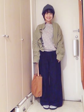 「BAG'n'NOUN」｜「アイテム（ブルゾン）」を使った、ナオさん（レディース・162cm）の秋コーディネート