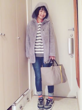 「BAG'n'NOUN」｜「アイテム（ワンピース/ドレス）」を使った、ナオさん（レディース・162cm）の秋コーディネート