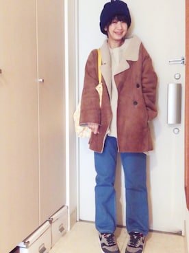 「BAG'n'NOUN」｜「アイテム（その他アウター）」を使った、ナオさん（レディース・162cm）の秋コーディネート