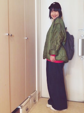 「BAG'n'NOUN」｜「アイテム（ジャケット/アウター）」を使った、ナオさん（レディース・162cm）の冬コーディネート