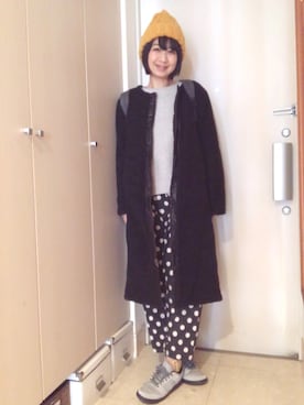 「BAG'n'NOUN」｜「アイテム（その他アウター）」を使った、ナオさん（レディース・162cm）の冬コーディネート