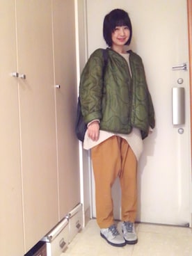 「BAG'n'NOUN」｜「アイテム（ジャケット/アウター）」を使った、ナオさん（レディース・162cm）の冬コーディネート