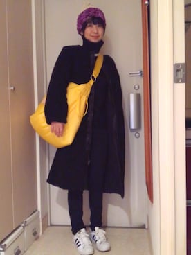 「BAG'n'NOUN」｜「アイテム（その他アウター）」を使った、ナオさん（レディース・162cm）の冬コーディネート