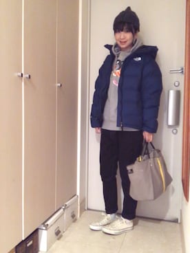 「BAG'n'NOUN」｜「アイテム（ジャケット/アウター）」を使った、ナオさん（レディース・162cm）の冬コーディネート