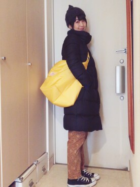 「BAG'n'NOUN」｜「アイテム（ジャケット/アウター）」を使った、ナオさん（レディース・162cm）の冬コーディネート