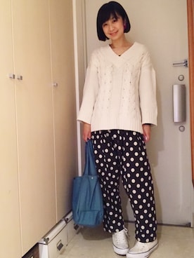 「BAG'n'NOUN」｜「アイテム（アクセサリー）」を使った、ナオさん（レディース・162cm）の冬コーディネート
