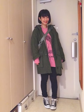「BAG'n'NOUN」｜「アイテム（ジャケット/アウター）」を使った、ナオさん（レディース・162cm）の冬コーディネート