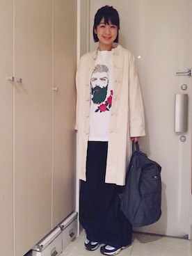 「BAG'n'NOUN」｜「アイテム（その他アウター）」を使った、ナオさん（レディース・162cm）の春コーディネート