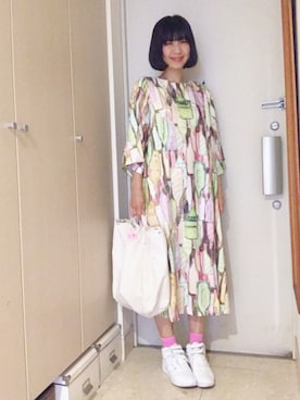 「BAG'n'NOUN」｜「アイテム（ワンピース/ドレス）」を使った、ナオさん（レディース・162cm）の春コーディネート