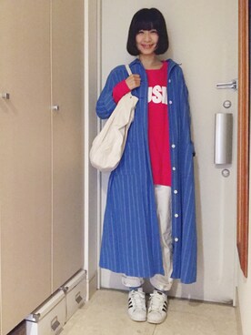 「BAG'n'NOUN」｜「アイテム（ジャケット/アウター）」を使った、ナオさん（レディース・162cm）の春コーディネート