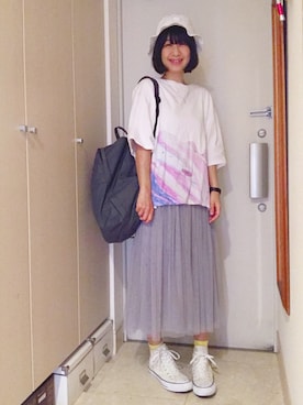 「STUDIOUS（ステュディオス）のアイテム（腕時計）」を使った、ナオさん（レディース・162cm）の春コーディネート