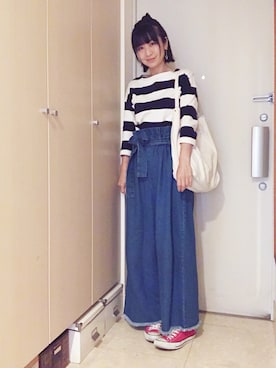 「BAG'n'NOUN」｜「アイテム（アクセサリー）」を使った、ナオさん（レディース・162cm）の春コーディネート