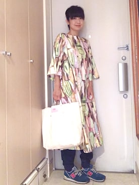 「BAG'n'NOUN」｜「アイテム（ワンピース/ドレス）」を使った、ナオさん（レディース・162cm）の春コーディネート