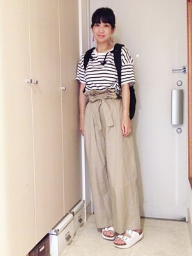 「BAG'n'NOUN」｜「アイテム（アクセサリー）」を使った、ナオさん（レディース・162cm）の夏コーディネート