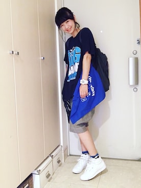 「BAG'n'NOUN」｜「アイテム（アクセサリー）」を使った、ナオさん（レディース・162cm）の夏コーディネート