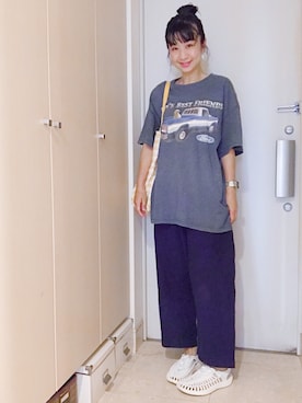 「BAG'n'NOUN」｜「アイテム（アクセサリー）」を使った、ナオさん（レディース・162cm）の夏コーディネート