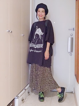 「BAG'n'NOUN」｜「アイテム（ハンチング/ベレー帽）」を使った、ナオさん（レディース・162cm）の夏コーディネート