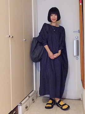 「BAG'n'NOUN」｜「アイテム（ワンピース/ドレス）」を使った、ナオさん（レディース・162cm）の夏コーディネート