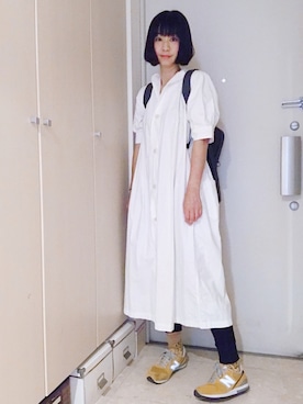 「BAG'n'NOUN」｜「アイテム（ワンピース/ドレス）」を使った、ナオさん（レディース・162cm）の秋コーディネート