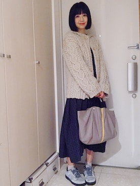 「BAG'n'NOUN」｜「アイテム（ワンピース/ドレス）」を使った、ナオさん（レディース・162cm）の秋コーディネート