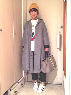 「BAG'n'NOUN」｜「アイテム（その他アウター）」を使った、ナオさん（レディース・162cm）の秋コーディネート