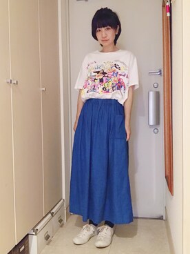 Tシャツ カットソーを使った トミタ栞 の人気ファッションコーディネート Wear