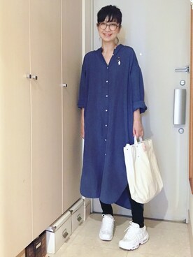 「アイテム（ブローチ/コサージュ）」を使った、ナオさん（レディース・162cm）の夏コーディネート