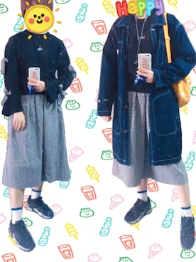 「TYAKASHAのアイテム（ジャケット/アウター）」を使った、cinyogaさん（レディース・164cm）の秋コーディネート