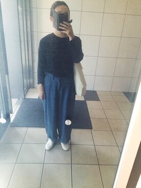 「ippei takei（イッペイタケイ）のアイテム」を使った、7382さん（レディース・157cm）の秋コーディネート