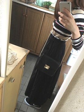 「EGOIST（エゴイスト）のアイテム（Tシャツ/カットソー）」を使った、イナちゃんさん（レディース・160cm）の秋コーディネート