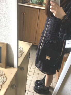 「fifth（フィフス）のフラップチェーンミドルショルダーバッグ（ショルダーバッグ）」を使った、イナちゃんさん（レディース・160cm）の秋コーディネート