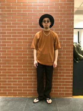 「All Blues（オールブルース）のアイテム」を使った、宮岸 優太さん（メンズ・173cm）の春コーディネート